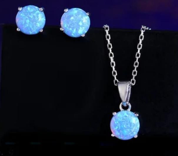 💙 Blue Fire Opal Glow Set 💙