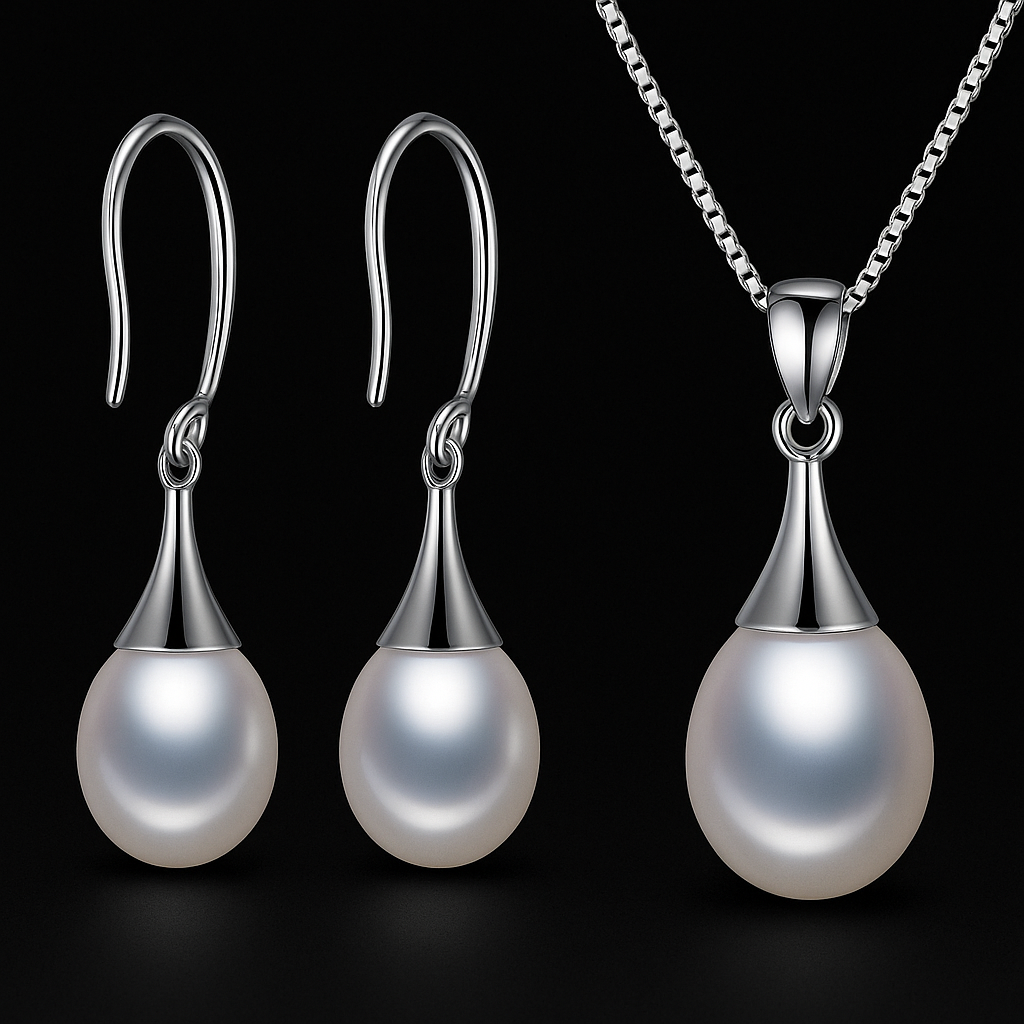 🌊 The Pearl Drop Elegance Set 🌊